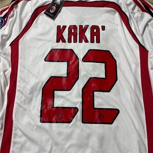 Adidas White and Red Soccer Jersey